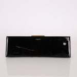Saint Laurent Patent Midnight Clutch - FashioNica