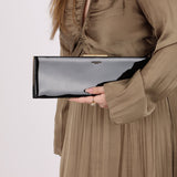 Saint Laurent Patent Midnight Clutch - FashioNica