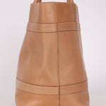 Saint Laurent Rive Gauche Tote Tag in Vegetable - Tanned Leather - FashioNica