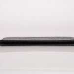 Saint Laurent Runway Croc Embossed Midnight Clutch - FashioNica