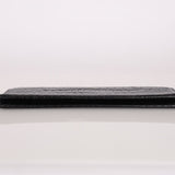 Saint Laurent Runway Croc Embossed Midnight Clutch - FashioNica