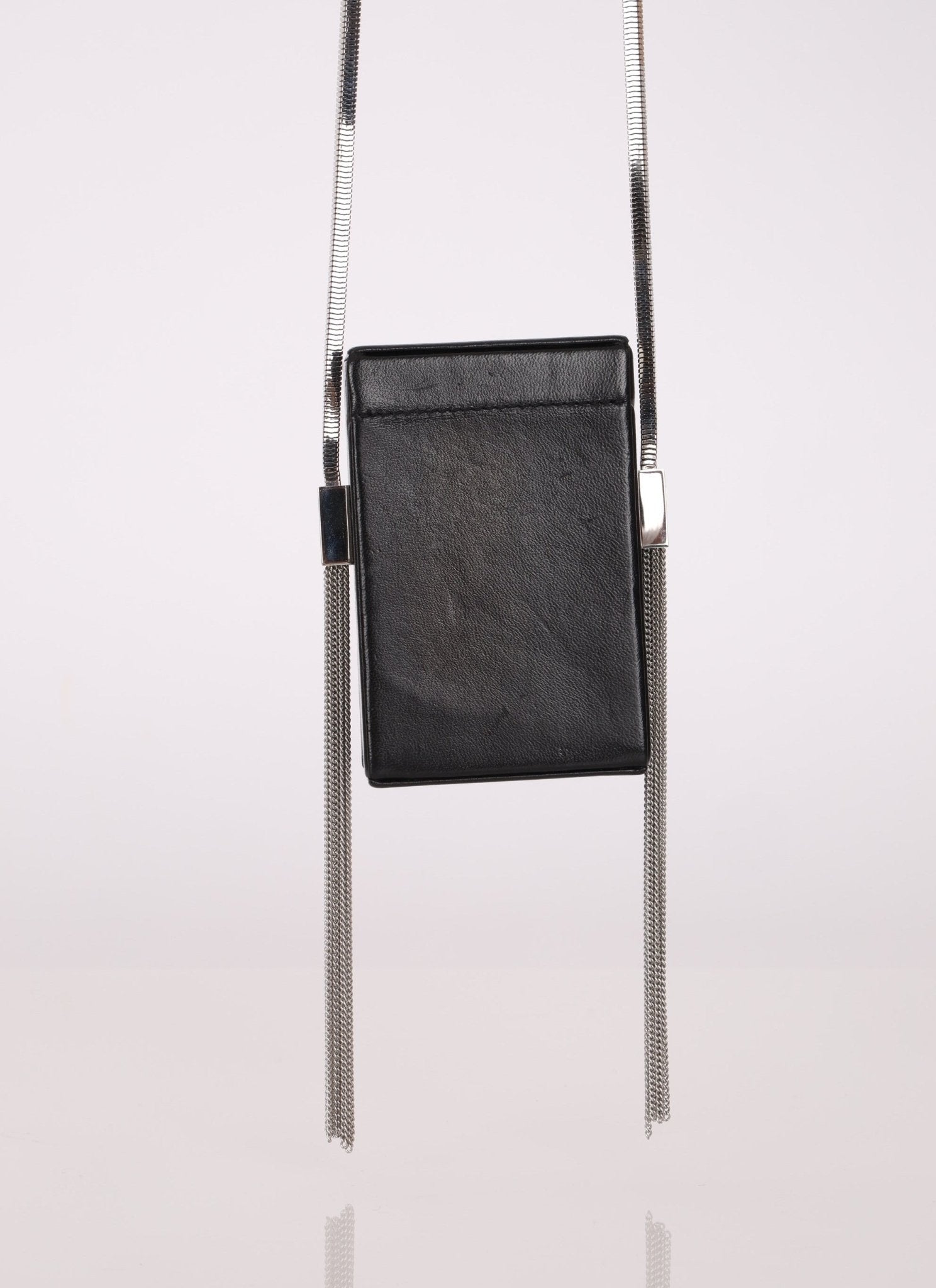 Saint Laurent Smoking Box Chain Tassel Crossbody - FashioNica