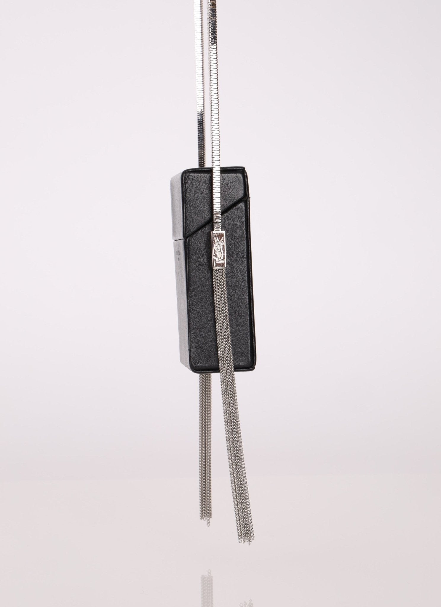 Saint Laurent Smoking Box Chain Tassel Crossbody - FashioNica