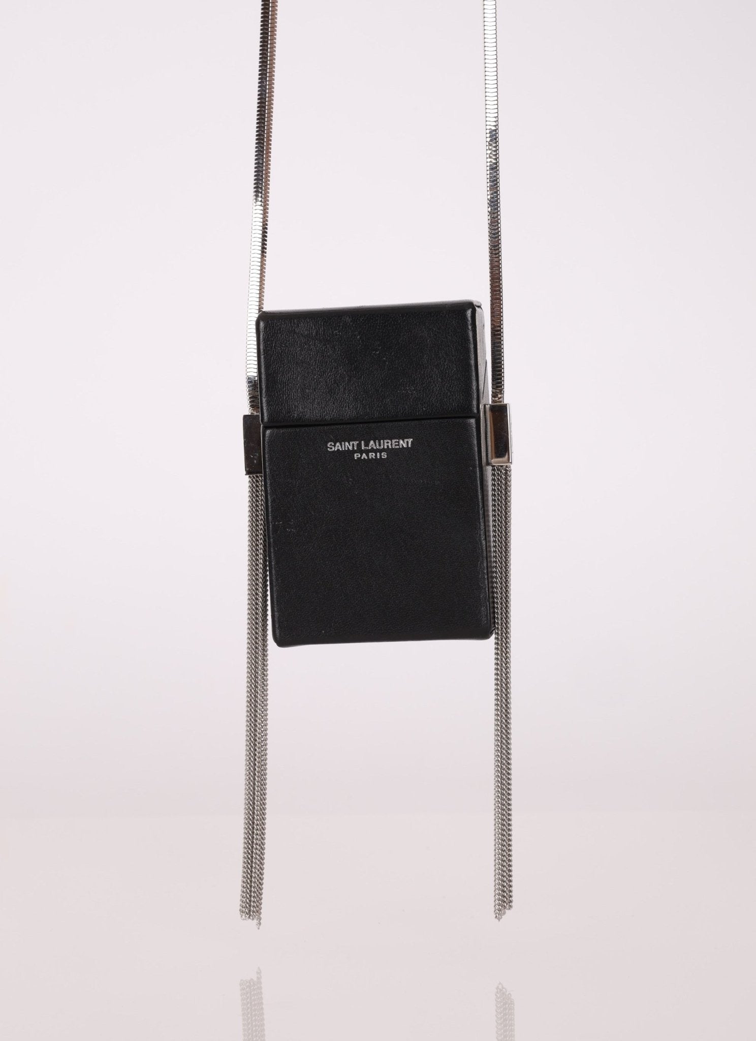 Saint Laurent Smoking Box Chain Tassel Crossbody - FashioNica