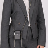 Saint Laurent Smoking Box Chain Tassel Crossbody - FashioNica