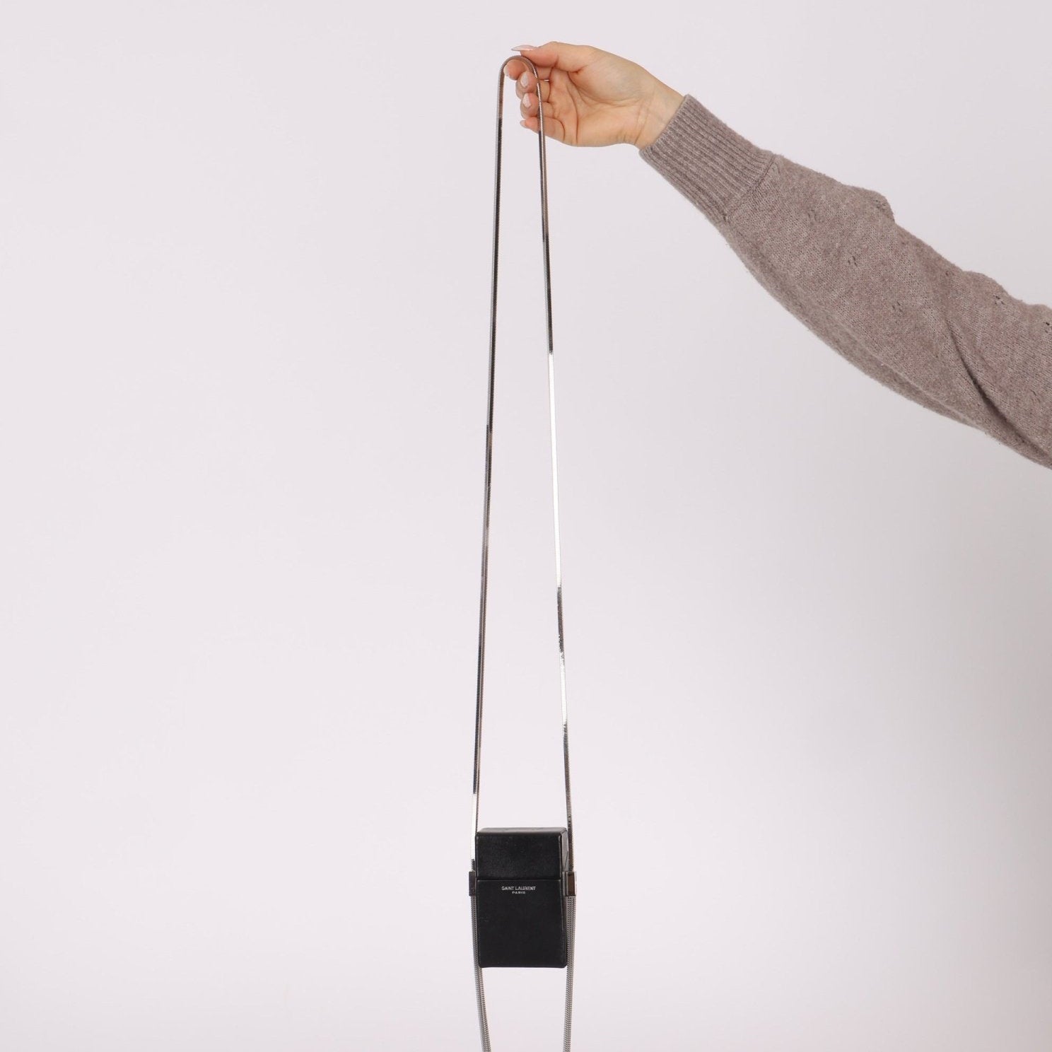 Saint Laurent Smoking Box Chain Tassel Crossbody - FashioNica