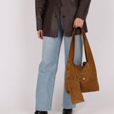 Saint Laurent Tanger Suede Hobo - FashioNica