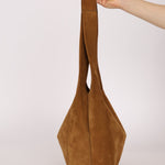 Saint Laurent Tanger Suede Hobo - FashioNica