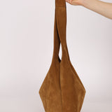 Saint Laurent Tanger Suede Hobo - FashioNica