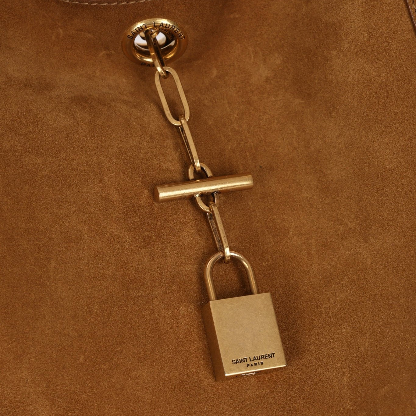 Saint Laurent Tanger Suede Hobo - FashioNica