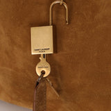 Saint Laurent Tanger Suede Hobo - FashioNica