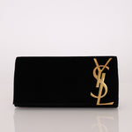 Saint Laurent Velour Smoking Clutch - FashioNica