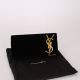 Saint Laurent Velour Smoking Clutch - FashioNica