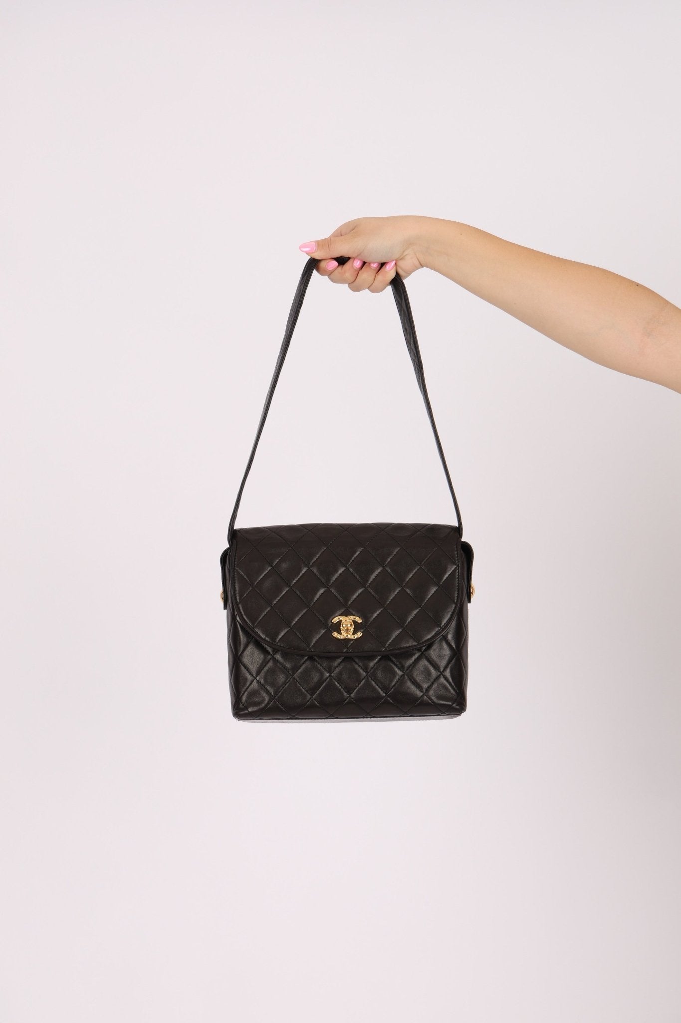 (SOLD) Chanel 1991 Lambskin Coco Crush Crossbody 24K GP - FashioNica