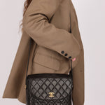 (SOLD) Chanel 1991 Lambskin Coco Crush Crossbody 24K GP - FashioNica