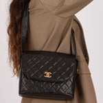 (SOLD) Chanel 1991 Lambskin Coco Crush Crossbody 24K GP - FashioNica