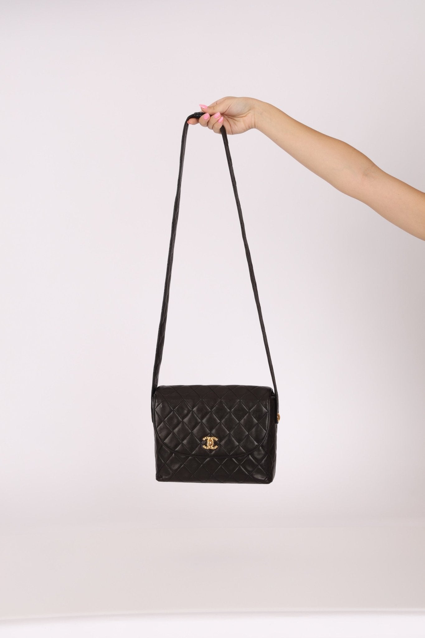 (SOLD) Chanel 1991 Lambskin Coco Crush Crossbody 24K GP - FashioNica