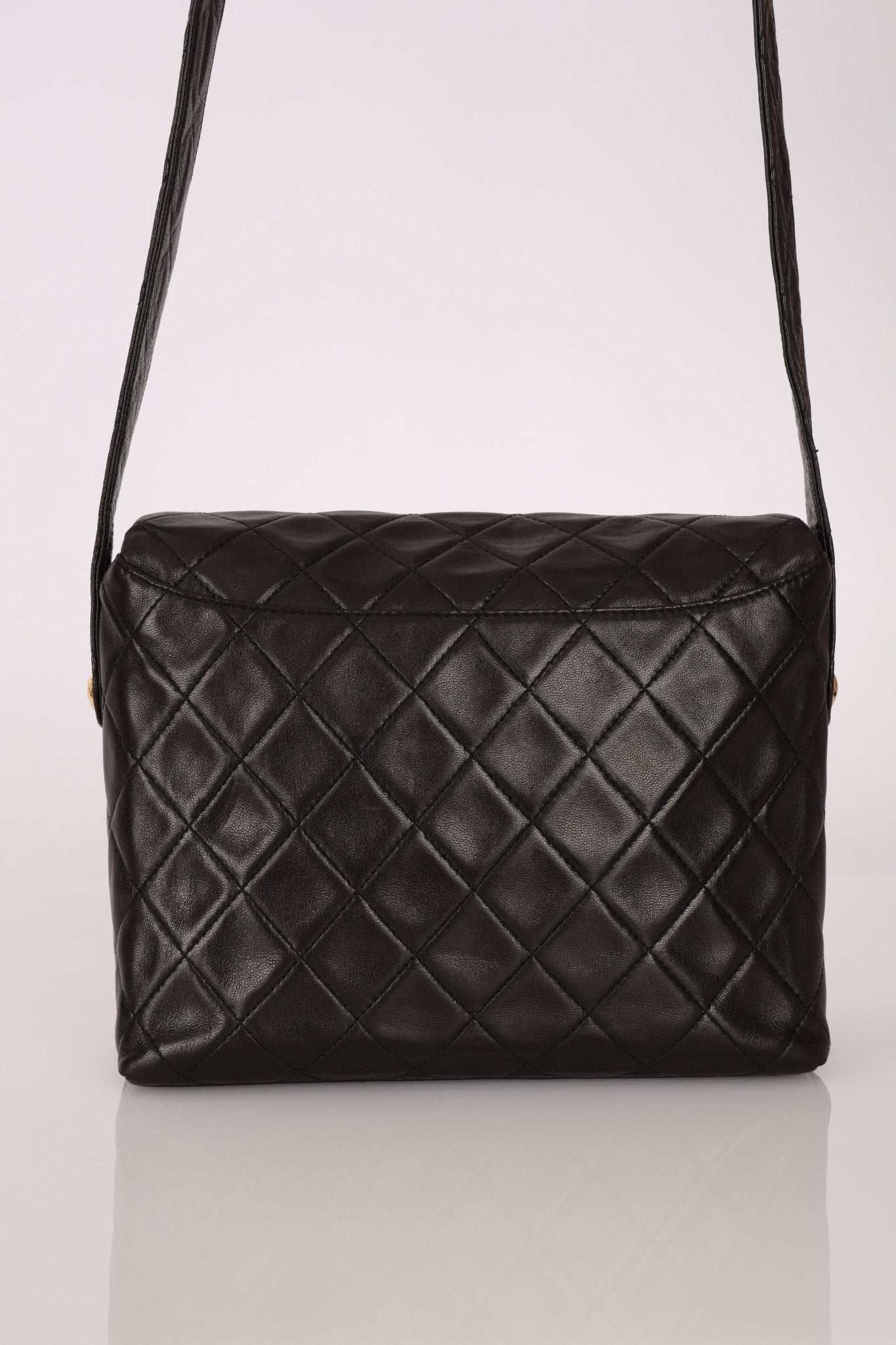 (SOLD) Chanel 1991 Lambskin Coco Crush Crossbody 24K GP - FashioNica