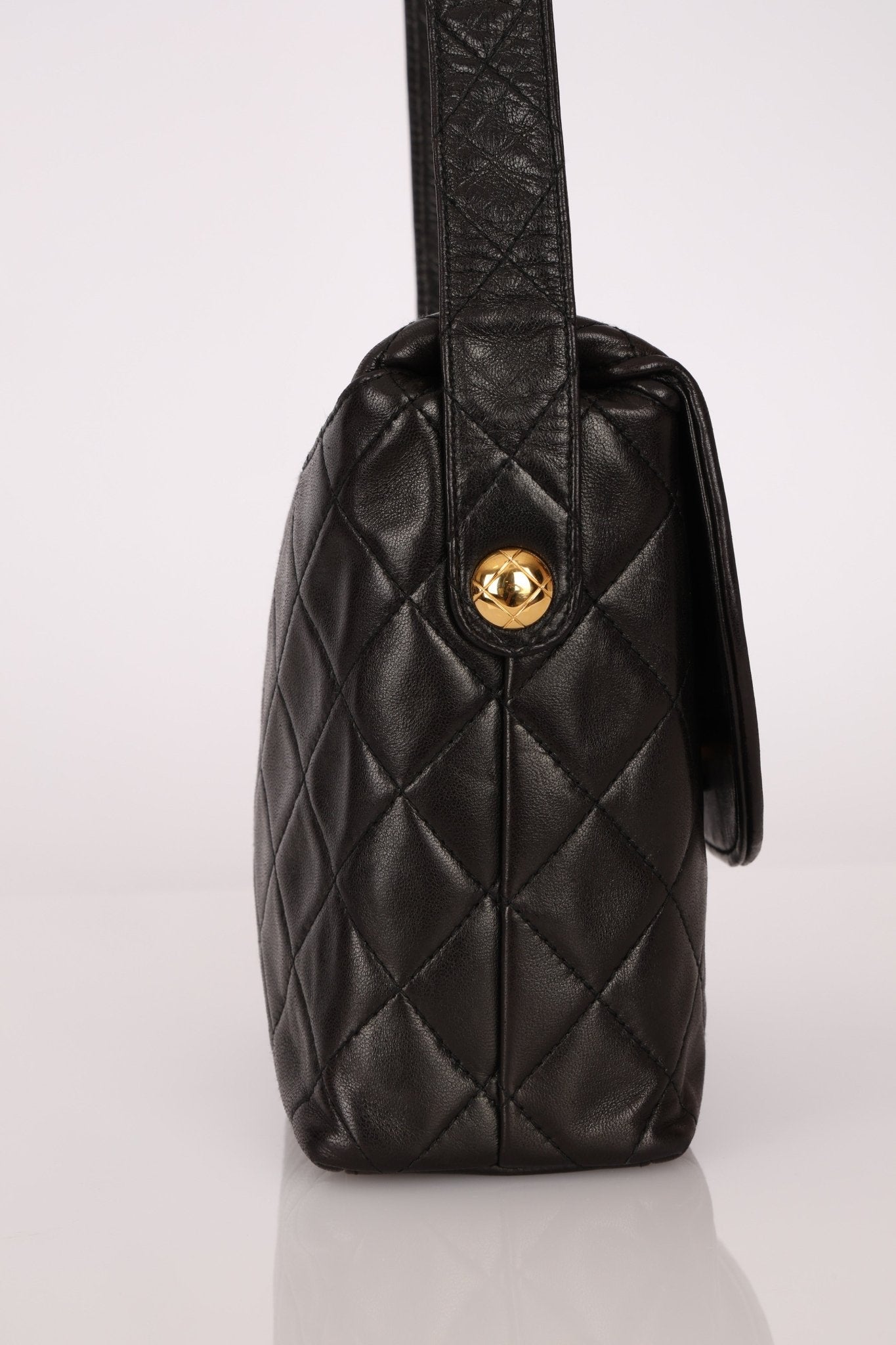 (SOLD) Chanel 1991 Lambskin Coco Crush Crossbody 24K GP - FashioNica