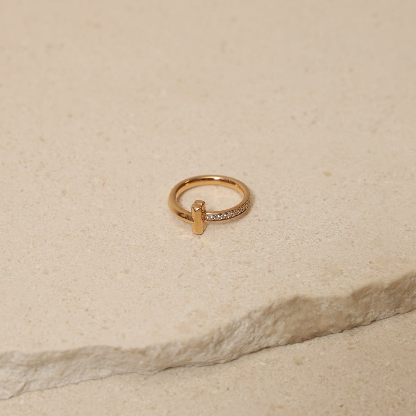 Tiffany & Co. 18K YG T1 Diamond Ring - FashioNica