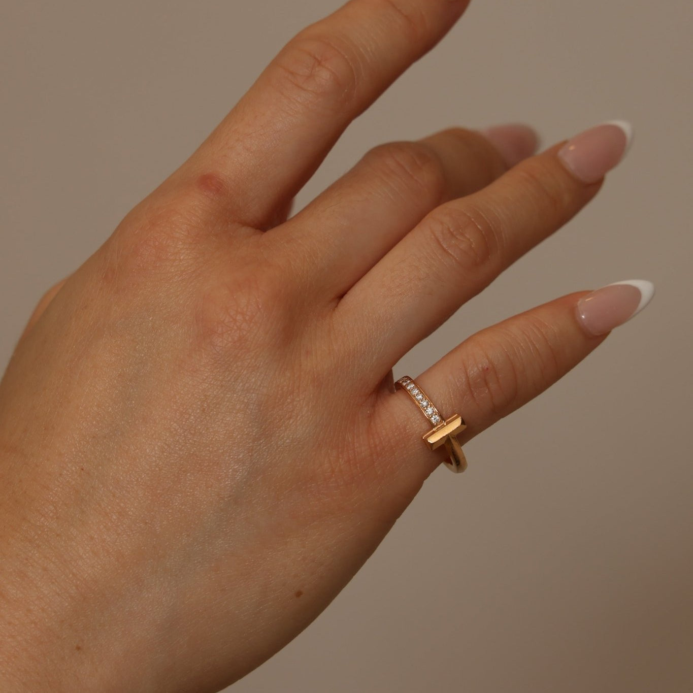 Tiffany & Co. 18K YG T1 Diamond Ring - FashioNica