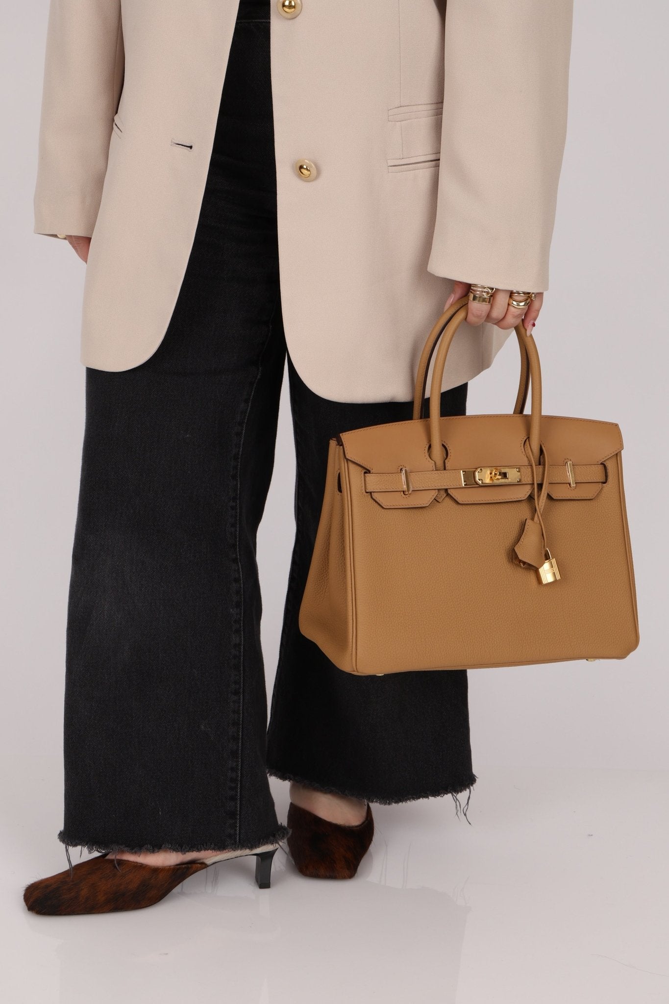 Ultra - Rare 2022 Hermès Biscuit Birkin 30 3 - En - 1 GHW - FashioNica