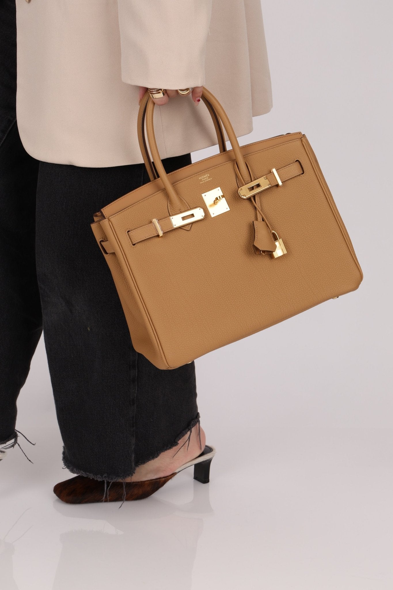 Ultra - Rare 2022 Hermès Biscuit Birkin 30 3 - En - 1 GHW - FashioNica