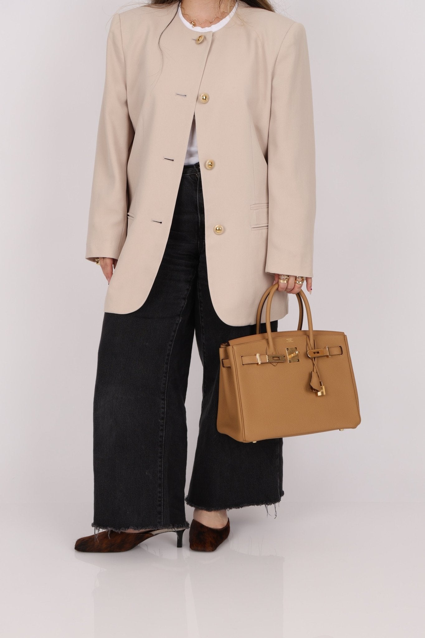 Ultra - Rare 2022 Hermès Biscuit Birkin 30 3 - En - 1 GHW - FashioNica