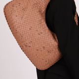 Ultra - Rare Bottega Veneta Medium Lambskin Exotic Butterfly Intrecciato Medium Hobo - FashioNica