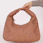 Ultra - Rare Bottega Veneta Medium Lambskin Exotic Butterfly Intrecciato Medium Hobo - FashioNica