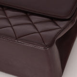 Ultra - Rare Chanel 1991 Dark Bordeaux Lambskin Maxi Double CC Flap Bag 24K GP - FashioNica