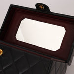 Ultra - Rare Chanel 1992 Lambskin Beauty Train Trunk Vanity Case 24K GP - FashioNica