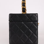 Ultra - Rare Chanel 1992 Lambskin Beauty Train Trunk Vanity Case 24K GP - FashioNica