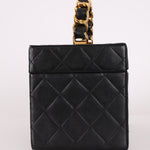 Ultra - Rare Chanel 1992 Lambskin Beauty Train Trunk Vanity Case 24K GP - FashioNica