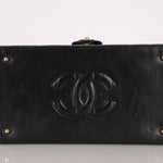 Ultra - Rare Chanel 1992 Lambskin Beauty Train Trunk Vanity Case 24K GP - FashioNica