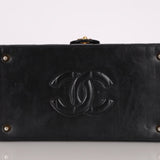 Ultra - Rare Chanel 1992 Lambskin Beauty Train Trunk Vanity Case 24K GP - FashioNica