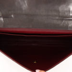 Ultra - Rare Chanel 1994 Lambskin Double - Sided Turnlock Chain Top Handle 24K GP - FashioNica