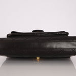 Ultra - Rare Chanel 1994 Lambskin Double - Sided Turnlock Chain Top Handle 24K GP - FashioNica