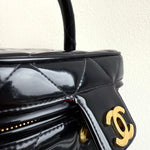 Ultra - Rare Chanel 1995 Patent Heart Mirror Barbie Turnlock Vanity - FashioNica