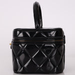 Ultra - Rare Chanel 1995 Patent Heart Mirror Barbie Turnlock Vanity - FashioNica