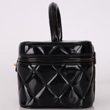 Ultra - Rare Chanel 1995 Patent Heart Mirror Barbie Turnlock Vanity - FashioNica