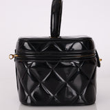 Ultra - Rare Chanel 1995 Patent Heart Mirror Barbie Turnlock Vanity - FashioNica