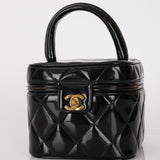 Ultra - Rare Chanel 1995 Patent Heart Mirror Barbie Turnlock Vanity - FashioNica