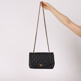 Ultra - Rare Chanel 1996 Caviar Medium Diana 24K GP - FashioNica