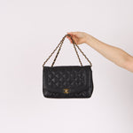 Ultra - Rare Chanel 1996 Caviar Medium Diana 24K GP - FashioNica