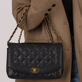 Ultra - Rare Chanel 1996 Caviar Medium Diana 24K GP - FashioNica