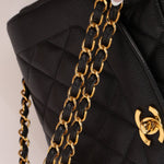 Ultra - Rare Chanel 1996 Caviar Medium Diana 24K GP - FashioNica
