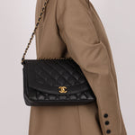 Ultra - Rare Chanel 1996 Caviar Medium Diana 24K GP - FashioNica