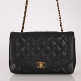 Ultra - Rare Chanel 1996 Caviar Medium Diana 24K GP - FashioNica