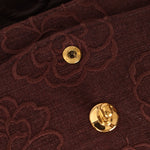 Ultra - Rare Chanel 1998 Embroidered Camellia Small Classic Flap 24k GP - FashioNica